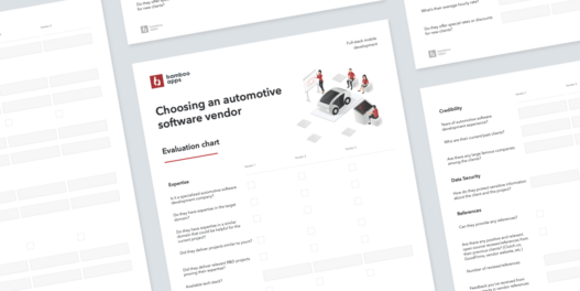vendor evaluation chart