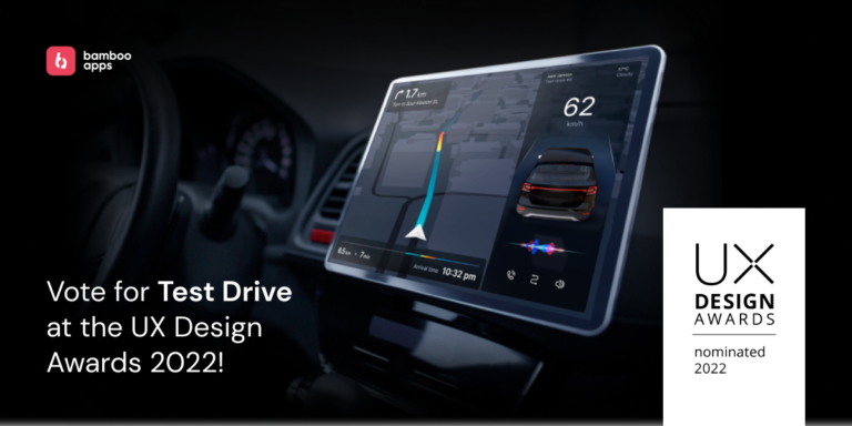 Vote for Test Drive at the UX Design Awards 2022