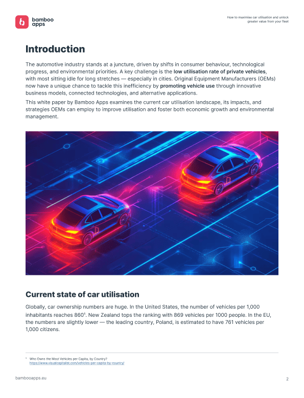 car utilisation - introduction