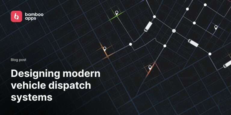 Designing modern vehicle dispatch systems - concept illustration