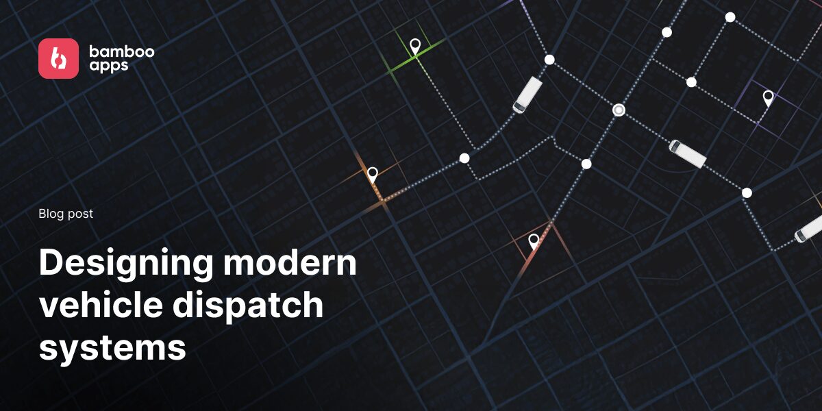 Designing modern vehicle dispatch systems - concept illustration