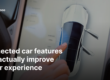 Banner: Driver adjusting connected car features on a touchscreen to improve the driving experience
