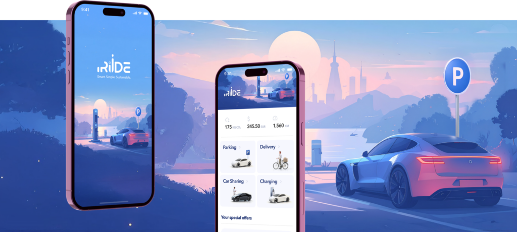 a background image of a shared mobility super-app